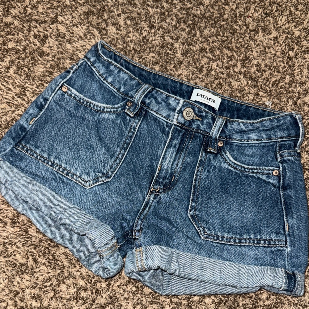 TILLYS RSQ GIRLS SIZE 10 “PORK CHOP” DENIM JEANS SHORTS